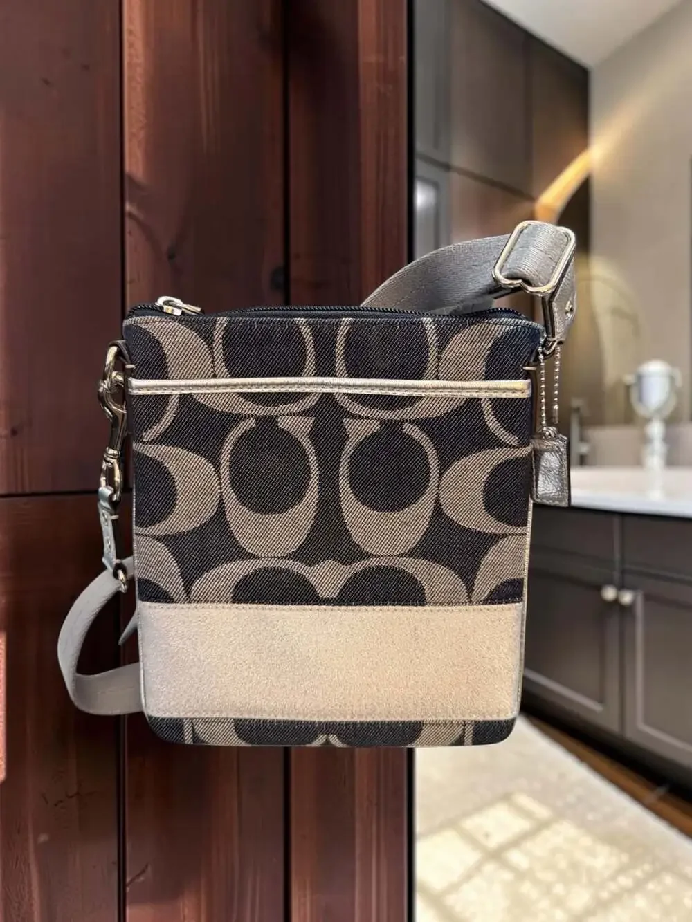 Coach black grey